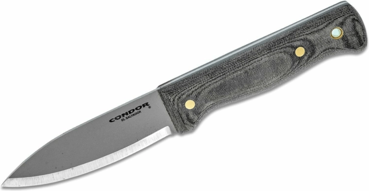 Condor Bushlore – outdoor nož 10,5 cm, Micarta, usnjena nožnica