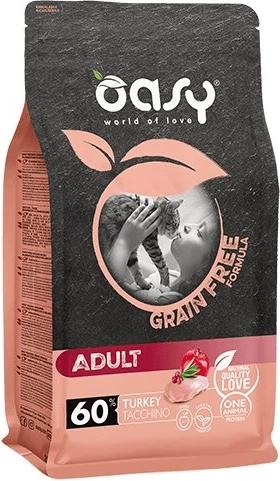 Oasy Grain Free Adult hrana za mačke s puranjim mesom 0,3 kg