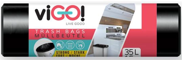 Vrečke za odpadke 35 l VIGO, 15 kos
