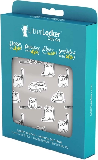 Prevleka za koš LitterLocker Design Paper Cats