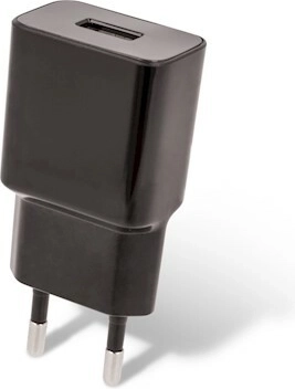 Omrežni USB polnilec SETTY 2,4 A, črn