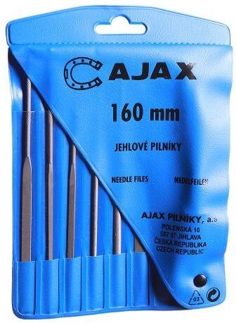 Set igličnih pilnikov 160 mm, 6-delni – finost 2