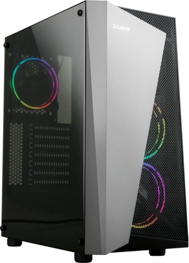 Računalniško ohišje S4 Plus ATX Mid Tower z RGB ventilatorji