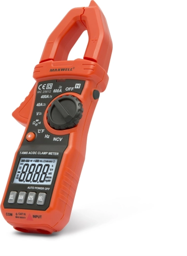 Maxwell True RMS 600 A Digital Clamp Multimeter with Work Light