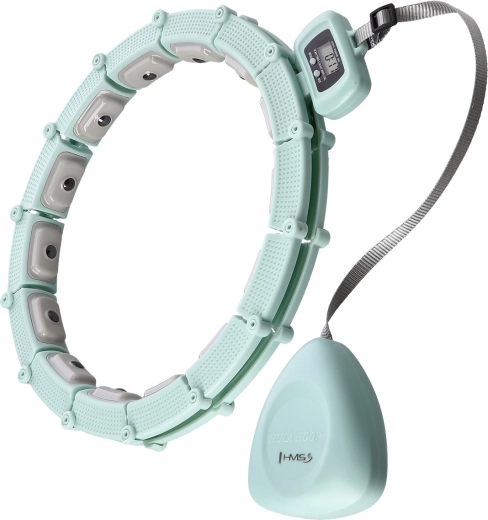 Masažni hula hoop z utežjo in števcem HMS HHM14 – zelen