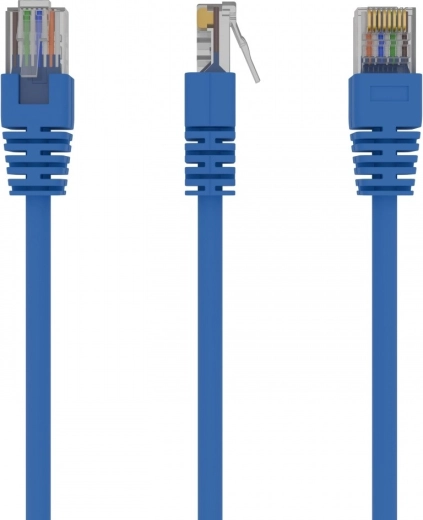 Omrežni povezovalni kabel Cat 5e UTP 0,25 m, moder