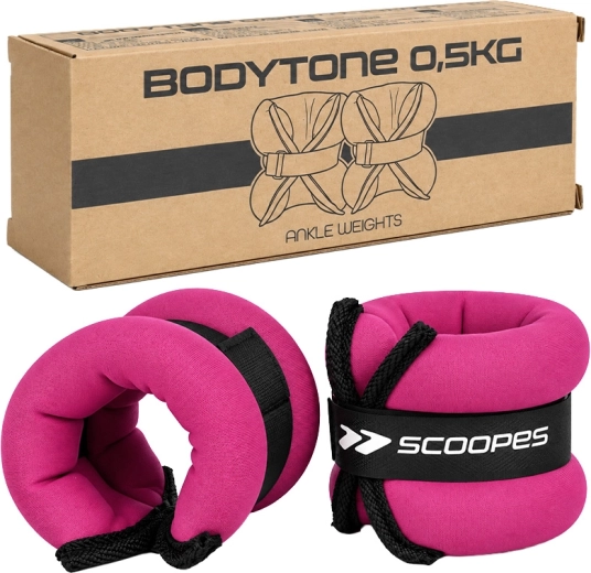 BodyTone uteži za zapestja 0,5 kg rožnate (2× 0,5 kg)