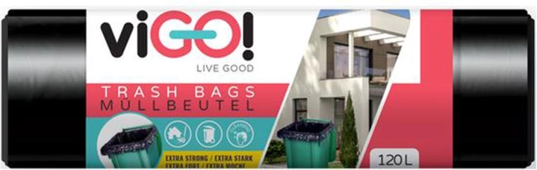 Vreče za odpadke VIGO DeLuxe 120 l, 10 kos