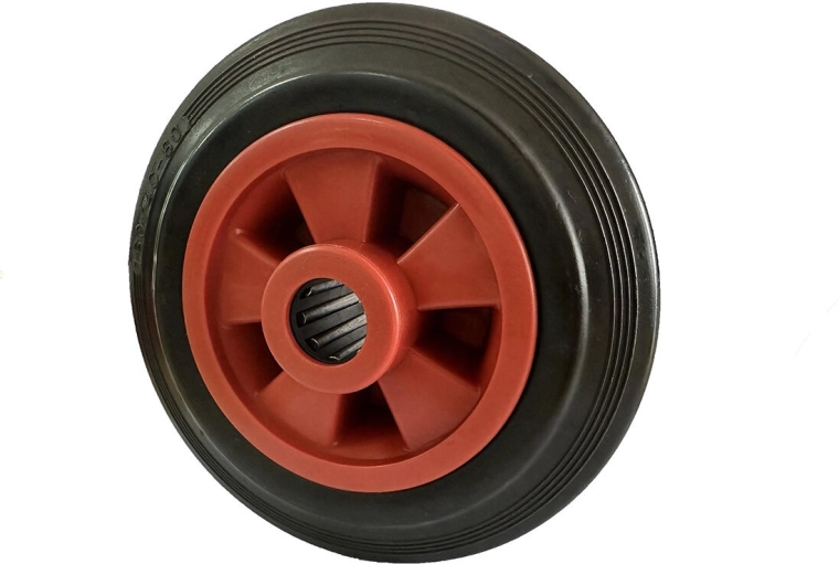 Nadomestno plastično kolesce z obročem 100 mm, drsno ležišče, pesto 12 mm