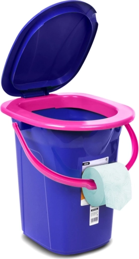Handle with toilet paper holder