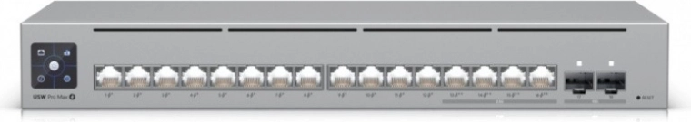 Ubiquiti usw pro max 16 poe stikalo 16× poe++/poe+ z 2,5 gbe in sfp+