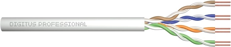 Inštalacijski kabel Digitus Cat 5e U/UTP Eca AWG 24/1 PVC 100 m siv