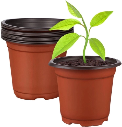 Plastični sadilni lončki 9 × 6,8 cm – pakiranje 10 kos