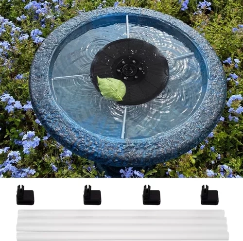 7 interchangeable nozzles for different water effects