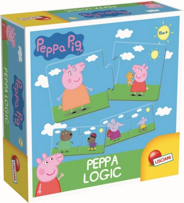 Peppa Pig dvodelne sestavljanke za najmlajše