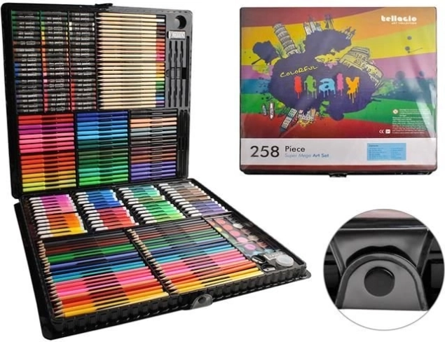 Set za slikanje in risanje v kovčku 288 kosov