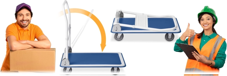 Zložljiv ročaj za prihranek prostora