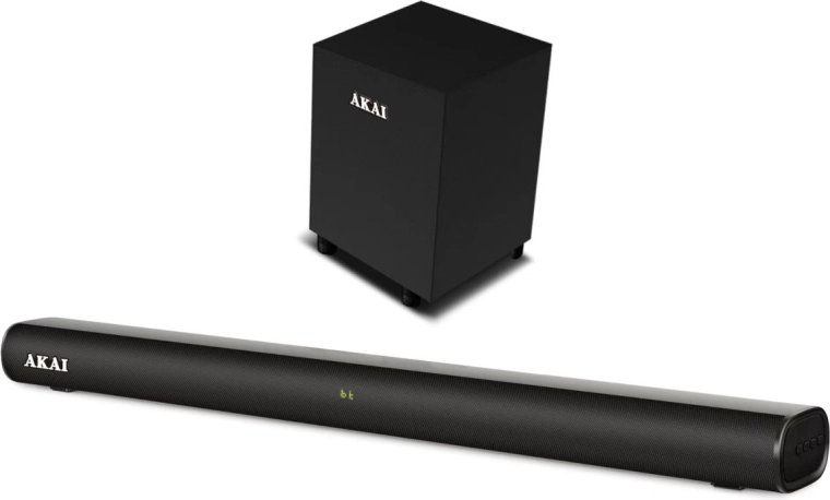 Soundbar Akai 2.1 z nizkotoncem 80 W RMS