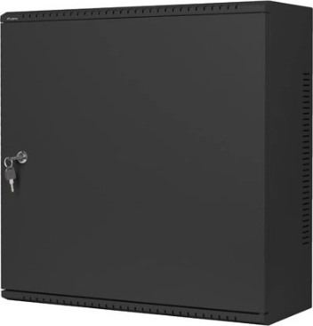 Stenska nizkoprofilna 19" rack omarica 6U + 3U, 540 × 200 mm, črna