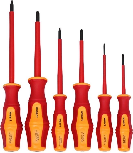 Izolirani elektro set izvijačev 6-delni VDE 1000 V