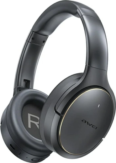 Brezžične naglavne slušalke Awei AT20 z ANC in ENC, črna