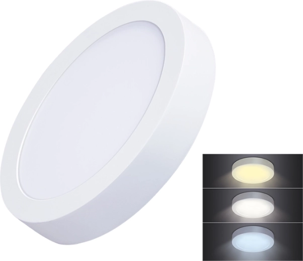 Solight LED mini panel CCT nadometni okrogli 12 W 900 lm