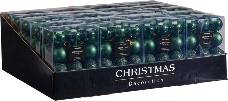 Package of 24 hanging ornaments