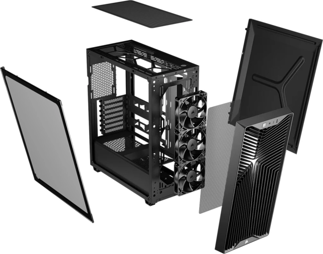 Napreden airflow: do 9× 120mm ventilatorjev