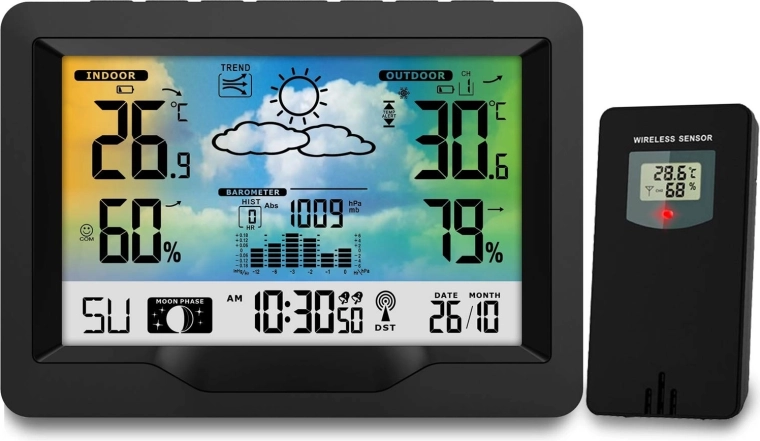 Točen čas DCF77 in funkcije budilke