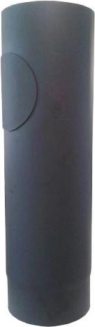 Dimovodna cev z odprtino 120 mm, dolžina 500 mm, debelina 1,5 mm, črna