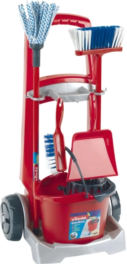 Vedro z ožemalno košaro in mop za realistično čiščenje