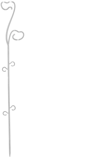 Opora za orhideje 59 cm prozorna