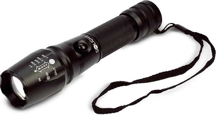 Solight profesionalna polnilna LED-svetilka 600 lm Cree XML T6 z zoomom – 1 kos