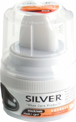 Silver samosvetleča krema za čevlje z aplikatorjem črna 50 ml