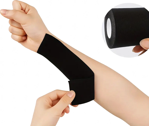 Kineziološki lepilni trak 5 m × 5 cm – športni elastični trak brez lateksa