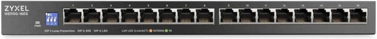 16× gigabitna vrata za visoko prepustnost