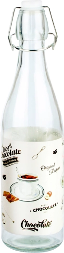 Steklenica iz stekla s patentnim zapiralom TORO 1 l Café bistro