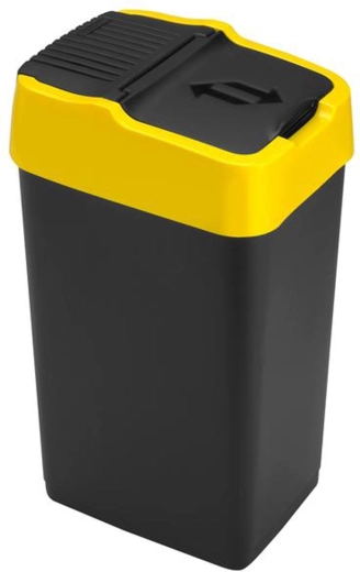 Plastični nihajni koš za odpadke HEIDRUN 18 l