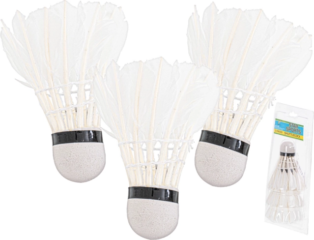 Peresne badminton žogice - komplet 3 kos