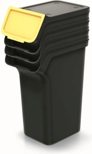 Zložljiv komplet košev za ločevanje odpadkov 4×25 l STACKBOX