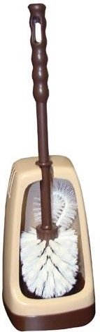 WC komplet s kvadratnim držalom in krtačo 7 cm z robnim čistilcem