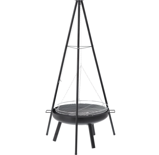 Stabilen trinožnik za varno pečenje