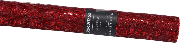 Dekorativna tkanina z bleščicami bordo 38,5 × 200 cm – 1 kos