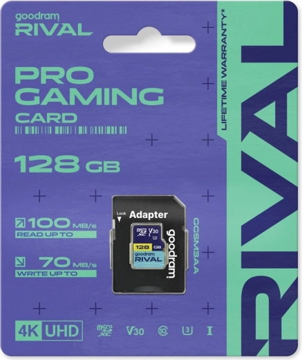 Goodram RIVAL microSDXC card 128 GB UHS-I V30 U3