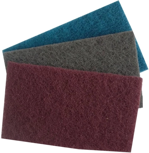 Čistilo za plošče štedilnikov – brusilno rouno 80 × 13,5 × 8 mm, komplet 3 kos