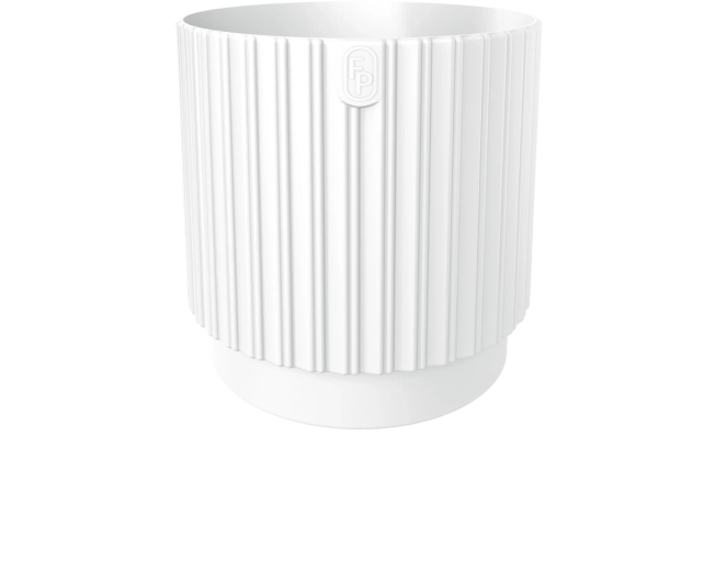 Vrtni lonec MIKA Cyli Petit ECO Recycled 14 cm bel