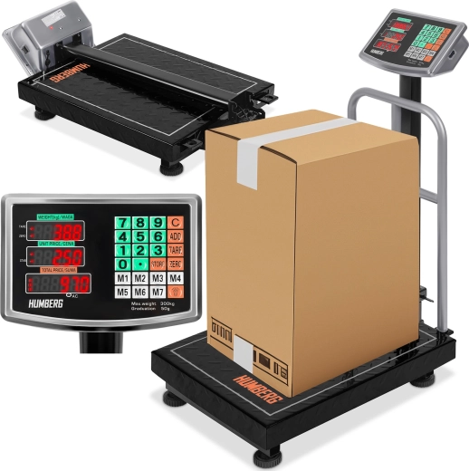 Industrijska platformna tehtnica 300 kg HUMBREG MH-192 z LED zaslonom