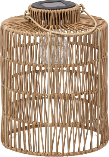 Solarna rjava lampijonka 27 cm z LED