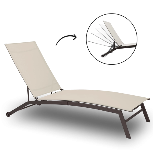 Nastavljivo naslonjalo za popolno sprostitev