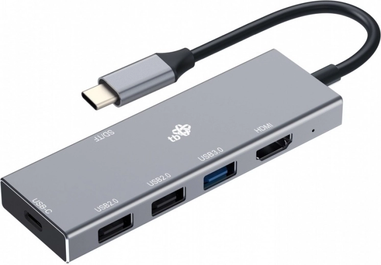 USB-C razdelilnik 7-v-1 s HDMI, USB, PD in čitalnikom kartic